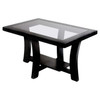 Paul Frankl Black Stepped Side Table for Brown Saltman