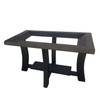 Paul Frankl Black Stepped Side Table for Brown Saltman