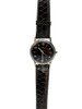 1950 Hamilton Thin-O-Matic Wristwatch w/ Black Dial on Leather Band