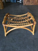 Restored Two-Strand Slope Seat Rattan Chaise Lounge With Ottoman