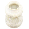 Art Nouveau Frosted Milk Glass Bellflower w/ Embossed Tulips Globe 2" Fitter
