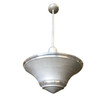 Art Deco Spun Aluminum Saucer Ceiling Pendant Lamp, 6 Available