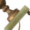 Hollywood Regency Style Goldtone Spelter Urn Table Lamp on Marble Base
