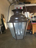 Large Octagon Bronze 4-Light Lantern Chandelier with Handle