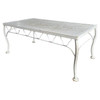 Mid-century Wrought Iron Outdoor/ Patio Low Mesh Coffee Table by Woodard