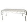Mid-century Wrought Iron Outdoor/ Patio Low Mesh Coffee Table by Woodard