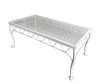 Mid-century Wrought Iron Outdoor/ Patio Low Mesh Coffee Table by Woodard