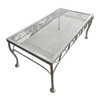 Mid-century Wrought Iron Outdoor/ Patio Low Mesh Coffee Table by Woodard