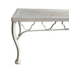 Mid-century Wrought Iron Outdoor/ Patio Low Mesh Coffee Table by Woodard
