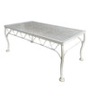 Mid-century Wrought Iron Outdoor/ Patio Low Mesh Coffee Table by Woodard