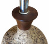 Milo Baughman Style Cork Table Lamp
