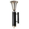 Large 29" Two-tone Chrome Art Deco Torchiere Wall Sconce, 5 Available