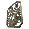 Mid-century Tropical Cranes in Water Scene Metal Wall Scupture by Syroco
