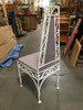 Mid-Century Modernist High Back Chair with Scrolling Pattern, Set of Two