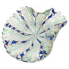 MCM Zanfircio Murano Art Glass Shell Dish Green Latticino Ribbons by Salviati