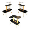 1950s Three-Tier Midcentury String Art Center Side Tables, Set of 3