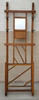 Art Deco Carved Rack Hall Tree with Mirror