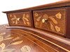 Late Victorian Dutch Marquetry Writing Desk w/ Inlaid Table Top