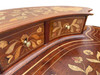 Late Victorian Dutch Marquetry Writing Desk w/ Inlaid Table Top
