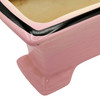 Mid-century Pink & Black California Pottery Modernist Indoor Planter Set