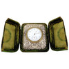 Victorian Silver Embossed Clock by Douglas Clock Company