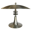Art Deco Style Machine Age Table Lamp with Large Spun Aluminum Shade