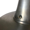 Art Deco Style Machine Age Table Lamp with Large Spun Aluminum Shade