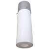 1958 Mid-century Modern Cylinder Acrylic & Steel Pendant, 2 Available