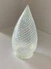 1960s Vintage Opalescent Swirl Glass Bullet Ceiling Light Globe with Fitter