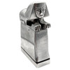 Hand Made Bespoke Silver Art Deco Sphinx Lift Arm Lighter w/ Geometric Inlay
