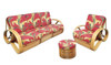 Restored Rattan 3/4 Pretzel Arm 3 Piece Living Room Set