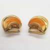 KENNETH JAY LANE Double Ribbed Domed Clip-On Earrings