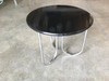 Streamline Black Lacquer Chrome Coffee Table by Royalchrome