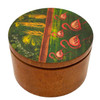 Hand-Painted Flamingo Scenic "Ecuador" Hardwood Trinket Box