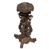 Anglo Indian Bombay Carved Serpent Wooden Blackwood Plant Stand