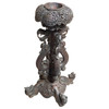 Anglo Indian Bombay Carved Serpent Wooden Blackwood Plant Stand