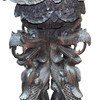 Anglo Indian Bombay Carved Serpent Wooden Blackwood Plant Stand