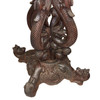 Anglo Indian Bombay Carved Serpent Wooden Blackwood Plant Stand