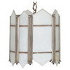 Art Deco Slat Glass Pendant Light