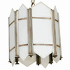 Art Deco Slat Glass Pendant Light
