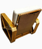 Paul T. Frankl 4-Strand Square Pretzel Square-Back Lounge Chair