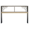 Black and Gold "Prairie" Style Console Table