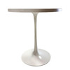 Mid-century Eero Saarinen Style Tulip Formica & Aluminum Side Table for Knoll