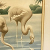 1940s Tropical Drinking Flamingo Scenic Print, Framed by Billy Seay for Turner