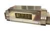 Art Deco Silver and Marble Digital Mantel Clock Model 975 by Lawson, Circa 1930