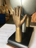 Original Surrealism Bronze Hands and Spotlight Table Lamp