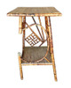 Restored Aesthetic Movement Tiger Tortoise Bamboo Pedestal Side Table