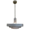 Mid-Century "Saturn" Ceiling Steel 19" Pendant by Kurt Versen, 18 Available