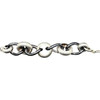 Avant Garde Sterling Silver Pomellato Link Chain Contored Gourmette Bracelet