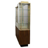 Rare Streamline Art Deco Brass & Oak Double Tower Display Case by Parker Pens
